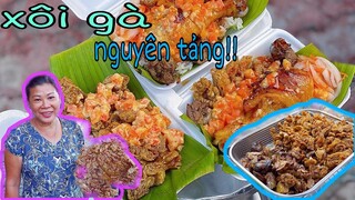 Ngon lạ chất lượng XÔI DA GÀ NGUYÊN TẢNG SỐT PHÔ MAI TRỨNG MUỐI ăn cực sướng miệng