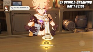 Of Drink A-Dreaming New Event Day 1 Guide Athenaeum Unlocked | Genshin Impact