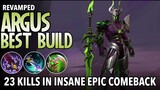 New Revamped Argus Best Build this 2021 | Argus Revamp Gameplay And Build - Mobile Legends Bang Bang