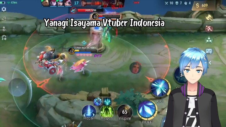 Yanagi Isayama Vtuber Indonesia main mlbb pake miya dapet maniac