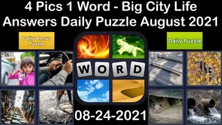 4 Pics 1 Word - Big City Life - 24 August 2021 - Answer Daily Puzzle + Daily Bonus Puzzle