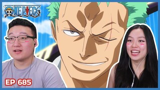 ZORO VS PICA! 😎🐭 | One Piece Episode 684 & 685 Couples Reaction & Discussion