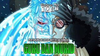 RINGKASAN MINI OP 1087 - GARP MENGAMUK!! LEDAKAN BESAR DI HACHINOSU DARI PUKULAN GARP DAN KUZAN!!