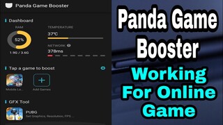 Panda Game Booster - 100% Working For Android Online Game