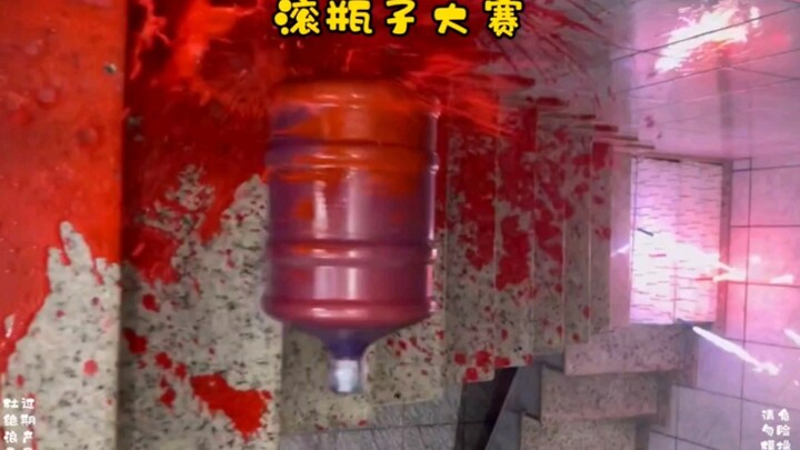 Cuộc thi lăn chai trên cầu thang