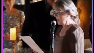 I was moved to tears by the end—Mom kept her promise to her child until his wedding day...