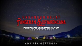 Malam satu suro dan undangan hajat Pangeran Surya Kencana, pendakian mistis mas Tian