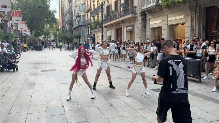 【K-POP Demon-Slaying Girl Group Roadshow】Spanish Sytwe Dance Crew Street Cover Performance: HUNTR/X’