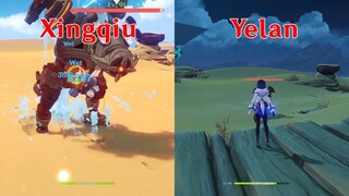 C0 Yelan vs C6 Xingqiu!! ai mới là best sup với dps