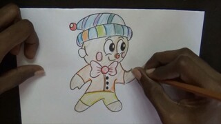 Draw cartoon Halloween Boy Toy