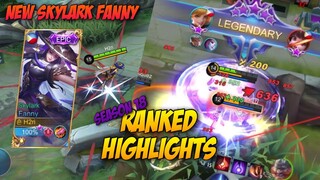 NEW SKYLARK FANNY SEASON 18 RANKED HIGHLIGHTS | HIGH WR CURRENT SEASON | MLBB | FATE GAMING