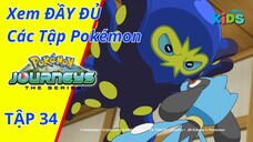 POKEMON JOURNEYS |Tập 34: Chiến binh đơn độc! Sự đe dọa của Otosupus | tvBlue KIDS | Lồng Tiếng Việt