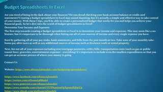 Budget Spreadsheets In Excel