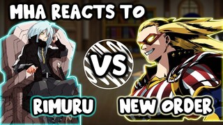 MHA/BNHA Reacts to Rimuru Tempest VS. New Order || Gacha Club ||