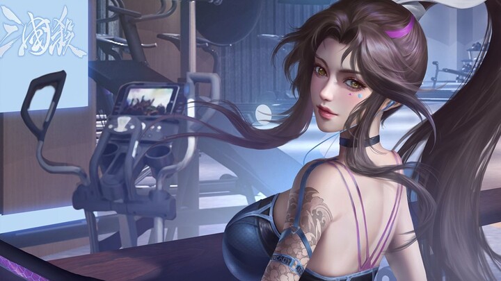[Animation/Sangokushi Kill/Cao Ying] Want to work out with me?