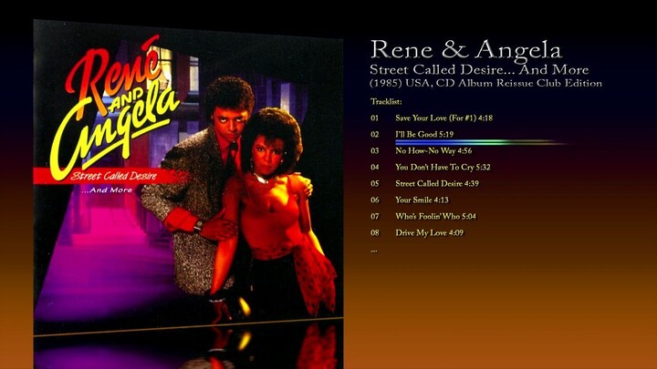 Rene & Angela (1985) Street Called Desire... And More [1997 CD Reissue, Album Club Edition]