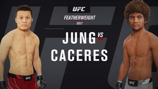 EA SPORTS UFC 4 - Featherweight - Prelims: Jung vs Caceres