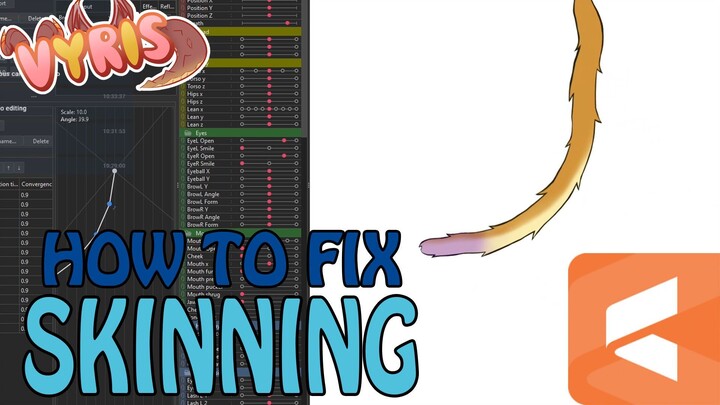 How I Rig a Simple Tail in Live2D! (Skinning & Fixes)