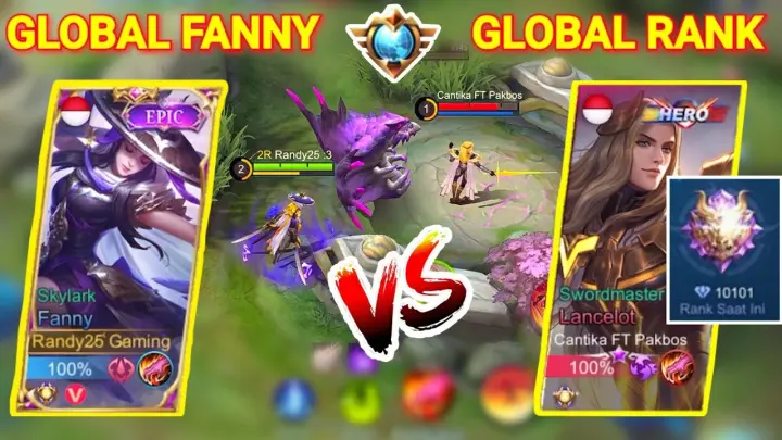 GLOBAL RANK 3 VS RANDY25 FANNY!! EZ GAME?? | Mobile Legends