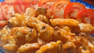 Nấm đùi gà chiên bột.Món chay ngon. nhanh gọn dể làm