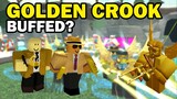 Golden Crook got buffed? GAMEPLAY | TDS | ROBLOX