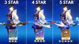 3 STAR vs 5 STAR Bow!! Recurve Bow vs Aqua Simulacra vs Stringless [Genshin Impact ]