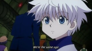 Gon and Killua first meeting