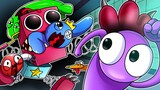 [Animation]🎁Boxy Boo Sad Back Story...| Poppy Playtime X 🌈Rainbow Friends Animation! | Gummy Dora