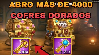 ABRO MÁS DE 4000 LLAVES DE ORO | RISE OF KINGDOMS ESPAÑOL