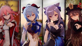 [MMD·3D] Genshin Impact Characters Dancing