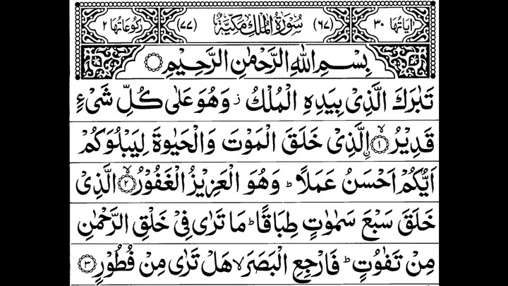 Surah AL- MULK