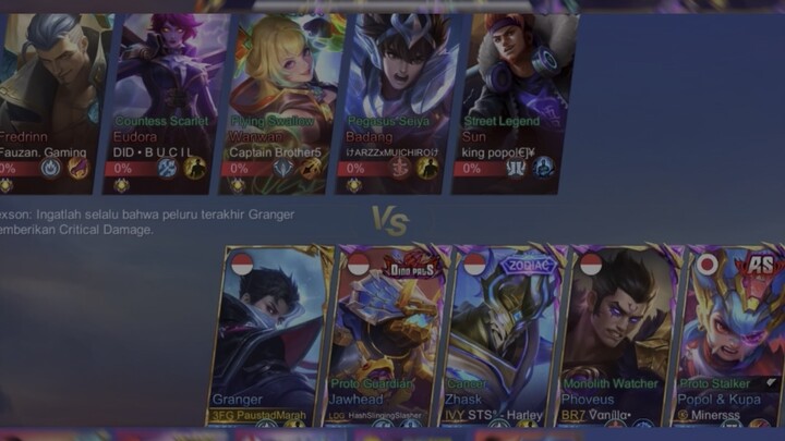 Mobile Legends Granger Paustadmarah vs Wan Wan – Gameplay Ranked MLBB 2025