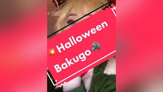 Halloween Bakugo!! Finally happier with how I restyled the wig😭🐺💥 myheroacademia bakugou halloweenb