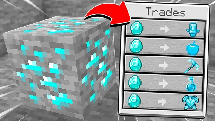 Minecraft, But I Can Trade With Any Block...