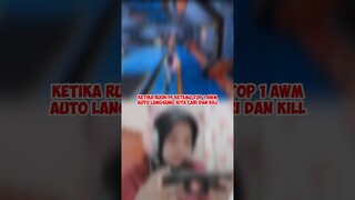 KETIKA RUOK FF KETEMU TOP 1 AWM AUTO LANGSUNG KITA CARI DAN KILL