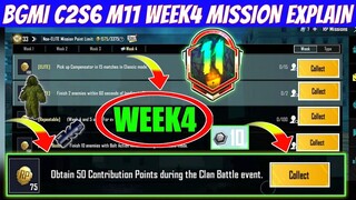 Season c2s6 M11 week 4 mission explain)Pubg Mobile rp mission | Bgmi week 4 mission explain