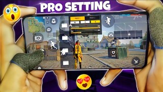 REALME NARZO 20PRO FREE FIRE GAMEPLAY TEST 😍 4 FINGER HANDCAM CUSTOM HUD ⚙️ SETTING+SENSI+DPI