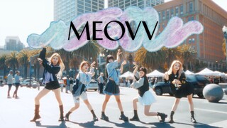 旧金山街头五小猫一镜到底超绝还原Meovv出道曲‘Meow’｜就是说舞蹈实力和运镜都撕碎啦！K-POP One Take Dance Cover by YRᕽ