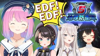 【 地球防衛軍5 】ＥＤＦ！ＥＤＦ！４人で地球を守るのら～！🌎✨【#姫森ルーナ/ホロライブ】