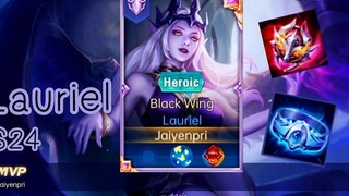 ROV - Lauriel ( S24 ) ลอเรียลเจาะเวทย์ฟ้า เจอทีมตรงข้าม CC หนา ทำดาเมจ 443% - ไอเทม รูน พลังแฝง