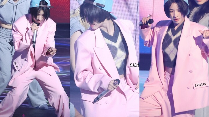 Fan Xiaojuan in a super-stylish suit, “Power” cover performance (by G-Dragon), recorded on December 