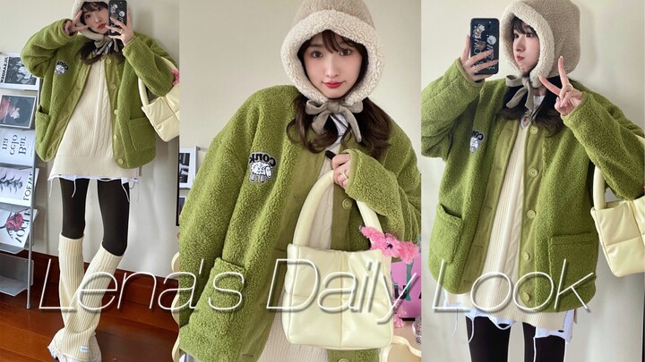 Super Cute Little Lamb Girl-Next-Door Outfit | Avocado Green Truly Brightens Your Complexion