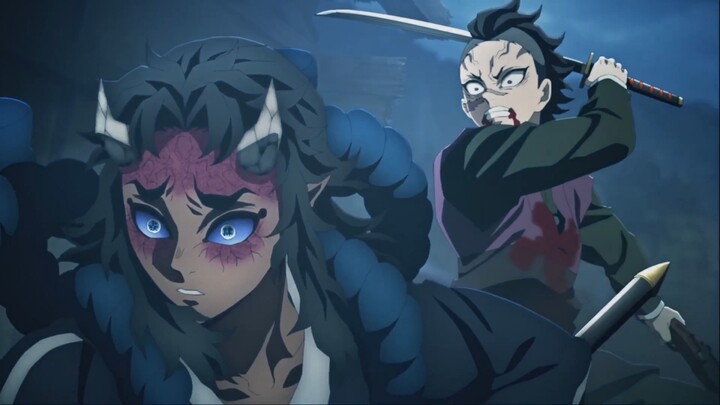Demon Slayer  Hantengu -The Sorrow Demon- Aizetsu vs Genya | Season 3 Episode 4