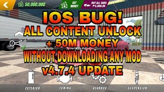 IOS BUG ??? || ALL CARS UNLOCKED + 50M MONEY || WITH HAND CAM || CAR PARKING MULTIPLAYER