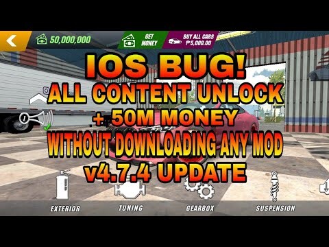 IOS BUG ??? || ALL CARS UNLOCKED + 50M MONEY || WITH HAND CAM || CAR PARKING MULTIPLAYER