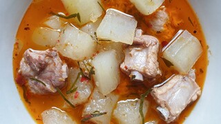 แกงฟักเขียวใส่หมู (สูตรคุณพ่อ) Winter Melon Curry | Thai Food | Thai Recipe - Mai's Kitchen