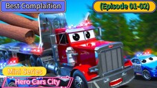Hero Cars City Mini Series (Episode 01-02) Complaition (15 Minutes)