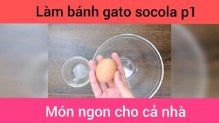 Làm bánh gato socola p1