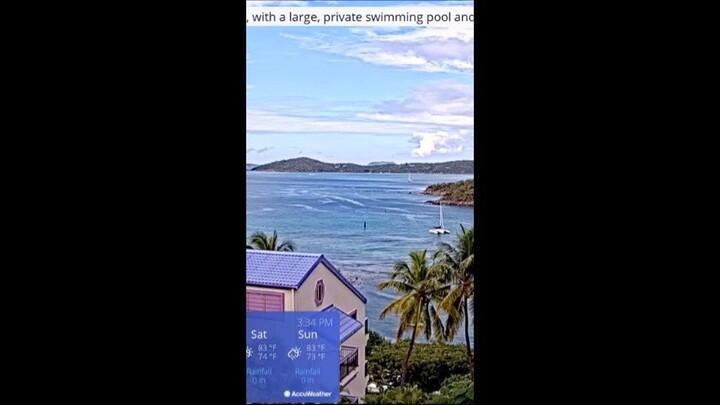 05-fev-26 - Travel through the gorgeous live cam footage. St.Jhon USVI Cruz Bay