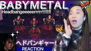 OUT OF THIS WORLD!!! FIRST TIME WATCHING HEADBANGER BABYMETAL REACTION